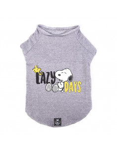 SNOOPY - SWEAT SEM CARAPUÇO "LAZY DAYS" (CINZA) - TAM XL