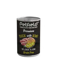 Petfield - Wetfood Dog - Duck & Kiwi - 400gr