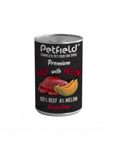 Petfield - Wetfood Dog - Beef & Melon - 400gr