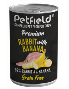 Petfield - Wetfood Dog - Rabbit & Banana - 400gr