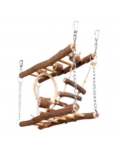 PONTE SUSPENSA EM MADEIRA PARA RATOS E HAMSTERS