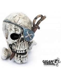 CRÂNIO PIRATA 2 - 10 x 10.5 x 11cm