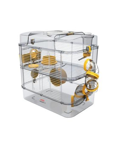 Gaiola Roedores Duo Rody 3- 41 x 27 x 41 cm- Amarelo
