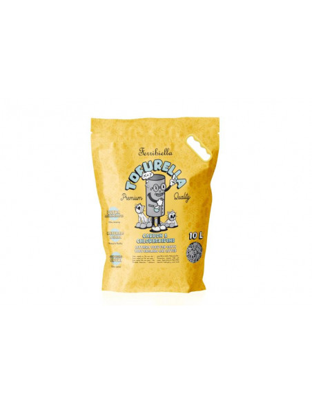 TOFURELLA - Areia de Tofu Para Gato - Cloroexidina & Carvão Ativado - 10 L