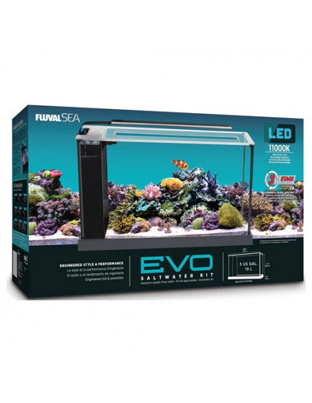 Fluval Evo Aquario Marin - Preto 52Lt