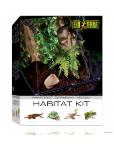 KIT DE TERRARIO TROPICAL EXO TERRA - TAM M