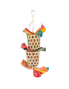 BRINQUEDO NATURAL C/ FOLHA PALMEIRA E FIBRAS