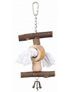 BRINQUEDO "NATURAL LIVING" P/ PERIQUITOS E CATURRAS