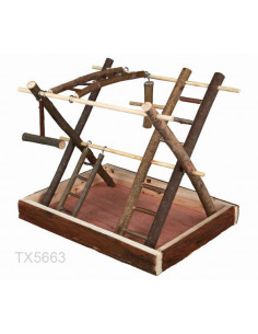 PARQUE DE DIVERSÃO EM MADEIRA NATURAL