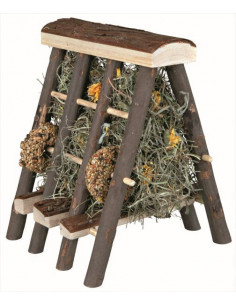 CELEIRO COM FENO E ANÉIS DE SEMENTES