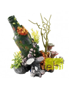 Decoração Poliresina - Bottle -15x11,5x20 cm - Com Pedra Difusora