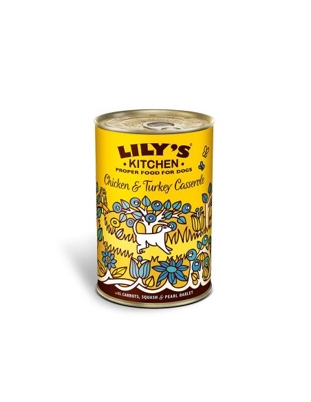 LILY'S KITCHEN - CHICKEN & TURKEY CASSEROLE 400GR