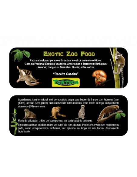 PAPA NATURAL PARA PETAUROS - EXOTIC ZOO FOOD