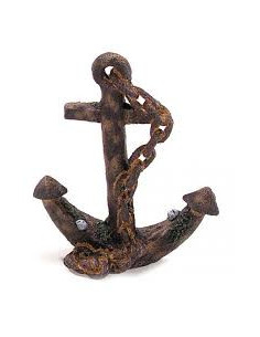 DECORAÇÃO AQUÁRIO POLIRESINA - ANCORA 22 CM