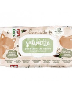 Toalhetes Multiuso Leite Coco, Óleo Algodão & Extrato de Alecrim - 40 UN