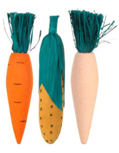 LEGUMES EM MADEIRA NATURAL PARA ROER (3 UNIDADES)