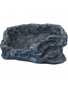 COMEDOURO/BEBEDOURO CINZA