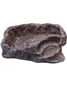 COMEDOURO/BEBEDOURO MARROM