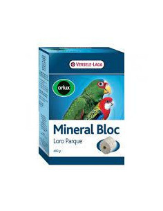 Orlux Mineral Bloc Loro Park - Minerais para Aves Grandes - 400g