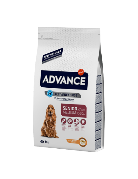 Advance Dog Medium Senior +7 Chicken & Rice | 12 kg