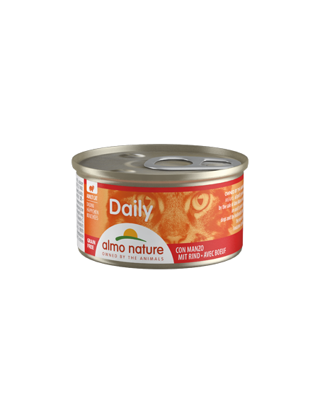 Almo Nature Cat Daily Diced with Beef | Wet (Lata) | 85 g