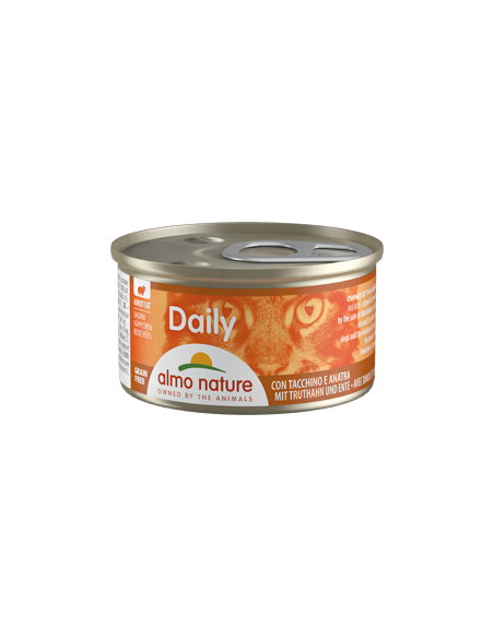 Almo Nature Cat Daily Diced with Turkey and Duck | Wet (Lata) | 85 g