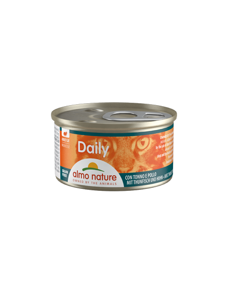 Almo Nature Cat Daily Mousse with Tuna and Chicken | Wet (Lata) | 85 g