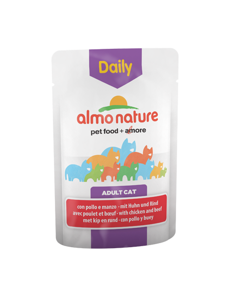 Almo Nature Cat Daily with Chicken and Beef | Wet (Saqueta) | 70 g