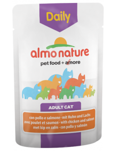 Almo Nature Cat Daily with Chicken and Salmon | Wet (Saqueta) | 70 g