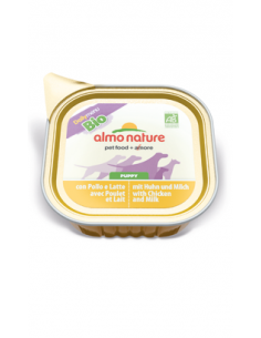 Almo Nature Dog DailyMenu Bio Puppy with Chicken and Milk | Wet (Terrina) | 100 g