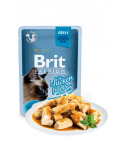 Brit Blue Cat Delicate Fillets in Gravy with Chicken | Wet (Saqueta) | 85 g