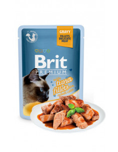 Brit Blue Cat Delicate Fillets in Gravy with Tuna | Wet (Saqueta) | 85 g