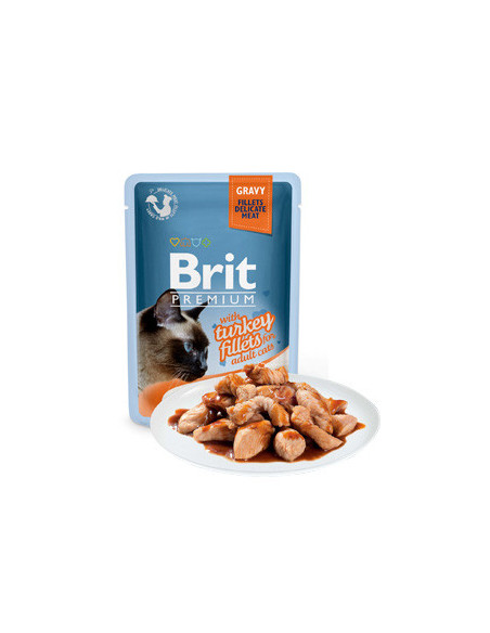 Brit Blue Cat Delicate Fillets in Gravy with Turkey | Wet (Saqueta) | 85 g