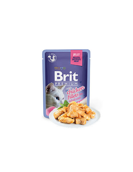 Brit Blue Cat Delicate Fillets in Jelly with Chicken | Wet (Saqueta) | 85 g