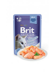 Brit Blue Cat Delicate Fillets in Jelly with Salmon | Wet (Saqueta) | 85 g