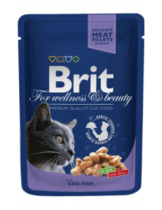 Brit Blue Cat Wet | Cod Fish (Saqueta) | 100 g