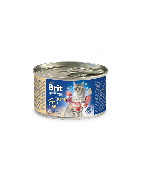 Brit Blue Nature Cat Chicken with Beef | Wet (Lata) | 200 g