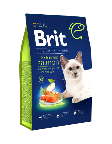 Brit Blue Nature Cat Sterilized Salmon | 8 kg