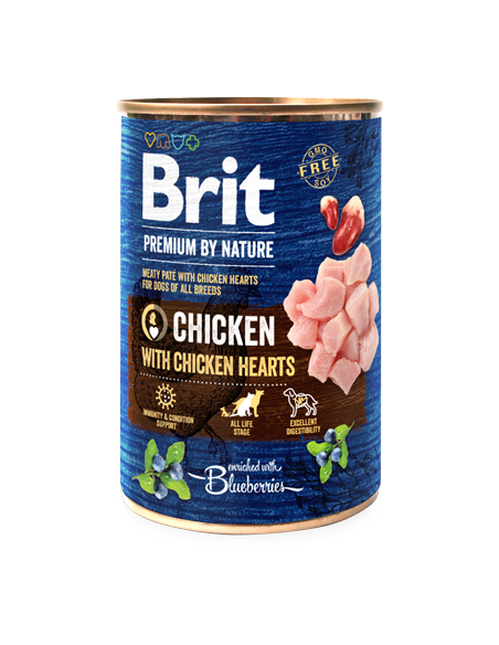 Brit Blue Nature Dog Chicken with Hearts | Wet (Lata) | 400 g