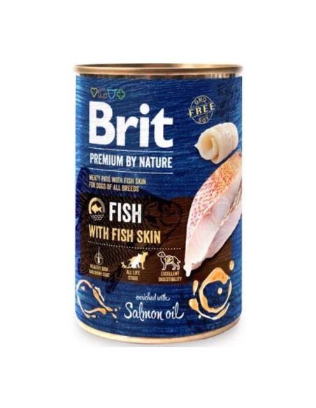 Brit Blue Nature Dog Fish with Fish Skin | Wet (Lata) | 800 g