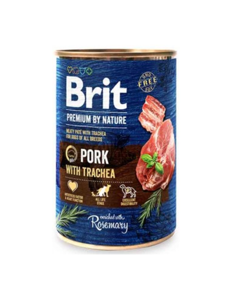 Brit Blue Nature Dog Pork with Trachea | Wet (Lata) | 400 g
