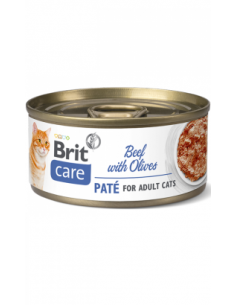 Brit Care Cat Beef Paté with Olives | Wet (Lata) | 70 g
