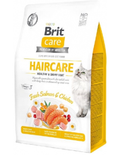 Brit Care Cat Grain Free Haircare Healthy & Skin Coat | Salmon & Chicken | 400 g