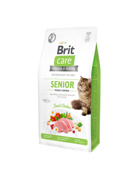 Brit Care Cat Grain Free Senior Weight Control | Chicken & Peas | 400 g