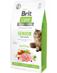 Brit Care Cat Grain Free Senior Weight Control | Chicken & Peas | 2 kg