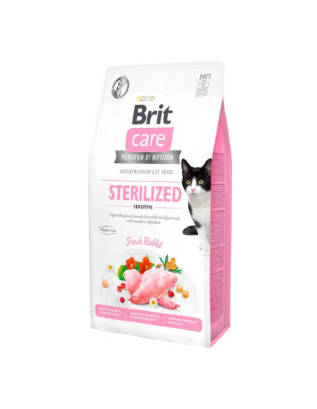 Brit Care Cat Grain Free Sterilized Sensitive | Rabbit & Peas | 7 kg