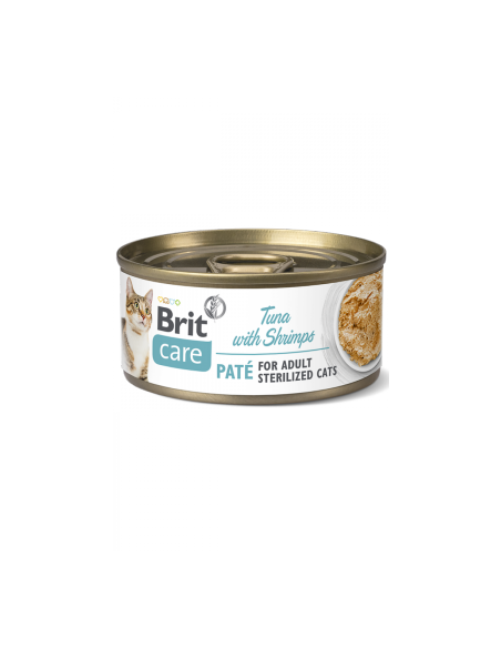 Brit Care Cat Sterilized Tuna Paté with Shrimps | Wet (Lata) | 70 g