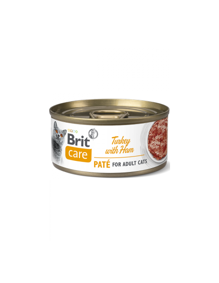 Brit Care Cat Turkey Paté with Ham | Wet (Lata) | 70 g