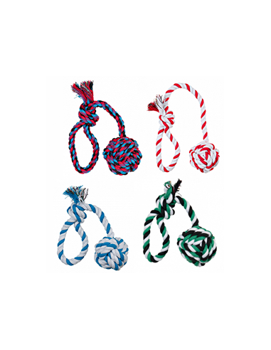 Trixie Brinquedo Denta Fun Playing Rope - Cores Sortidas | 30 cm