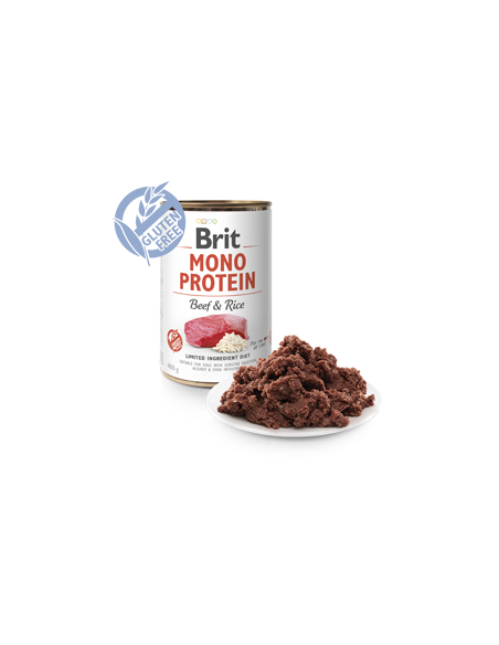 Brit Care Dog Mono Protein Beef & Rice | Wet (Lata) | 400 g